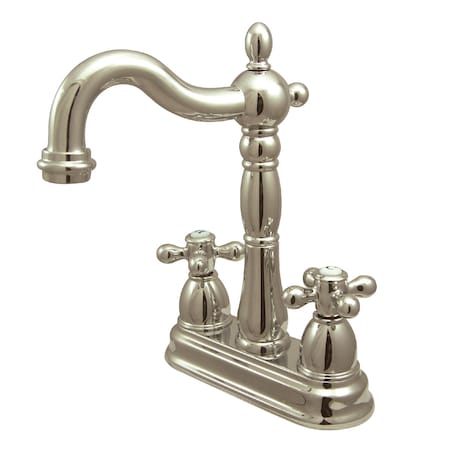 Kingston Brass Bar Faucet W/out Pop-Up Rod, Polished Nickel KB1496AX